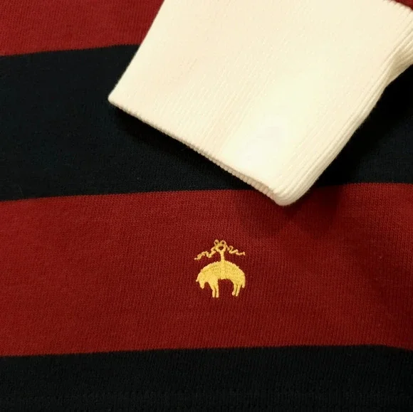 Brooks Brothers Men's Classic Rugby Shirt Size Small NEW Long Sleeve - Picture 2 of 8